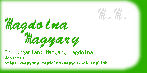 magdolna magyary business card